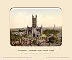 Gloucester, Cathedral, Fm Church Tower - Photochrom (various railways)