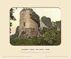 Goodrich Castle, Round Tower - Photochrom (various railways)