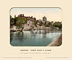 Maidstone, Church Palace & College - Photochrom (various railways)