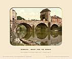 Monmouth, Bridge Over The Monnow - Photochrom (various railways)