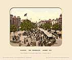 Taunton, The Promenade, Market Day - Photochrom (various railways)