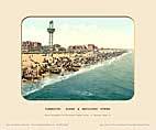Great Yarmouth, Sands & Revolving Tower - Photochrom (various railways)