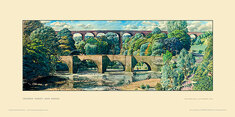 Croxdale Viaduct, nr Durham by Stanley Roy Badmin