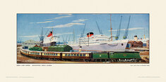 Southampton Docks, Ocean Liner Express by Richard Ward