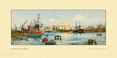 Immingham Docks by Frank Henry Algernon Mason