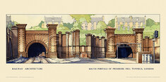 London, South Portals, Primrose Hill Tunnels by  Buckle