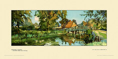 Constable Country, Flatford Bridge & Cottage by Edwin Byatt