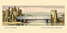 Conway Tubular Bridge by Claude Buckle