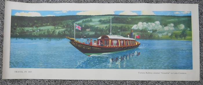 Original Railway Carriage Print TRAVEL IN 1885, FURNESS RLY GONDOLA H Ellis