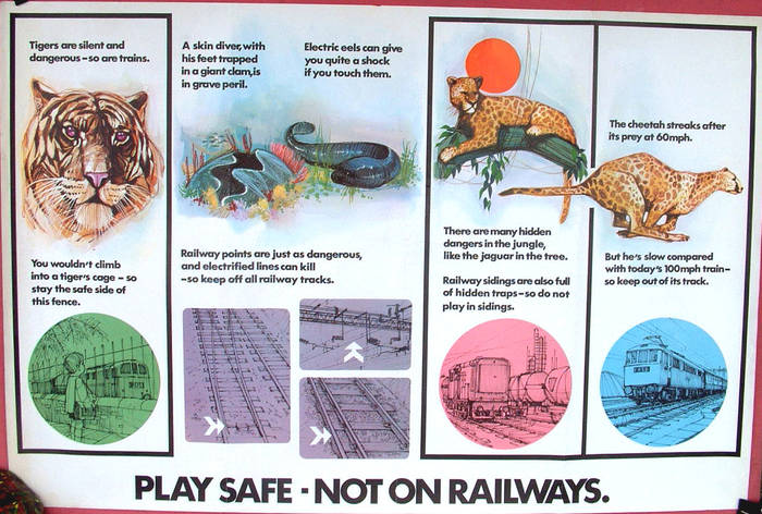 ORIGINAL BR SAFETY ART POSTER CLASS 08, 71 & 86 LOCOS