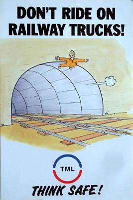 ORIGINAL CHANNEL TUNNEL TML ART RAILWAY POSTER No4