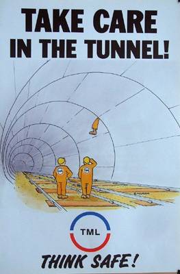 ORIGINAL CHANNEL TUNNEL TML ART RAILWAY POSTER No. 12