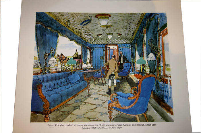Queen Victoria's Coach, 1880. Orig Whitbread Print by David Knight. Issued 1965