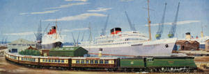 Ocean Liner Express, Southampton Docks by Richard Ward