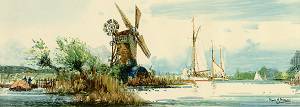 Norfolk Broads by Frank H Mason