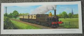 Original Railway Carriage Print TRAVEL IN 1895, EAST & WEST JCT TRAIN STRATFORD