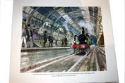 Aldersgate Street Station , Metropolitan Rly Orig Whitbread Print David Knight