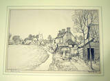 HIGH EASTER, ESSEX. ORIGINAL INK  ARTWORK for books by DONALD MAXWELL
