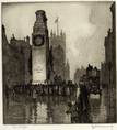 CENOTAPH, HORSE GUARDS PARADE, ORIGINAL ETCHING by CYRIL H BARRAUD