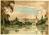 BUCKINGHAM PALACE, LONDON. ORIGINAL ETCHING  by CYRIL H BARRAUD