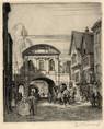 TEMPLE BAR, LONDON. ORIGINAL ETCHING by CYRIL H BARRAUD