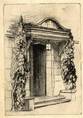 ORNATE DOORWAY. ORIGINAL ETCHING by CYRIL H BARRAUD