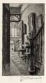 19 GLOUCESTER WALK. ORIGINAL ETCHING by CYRIL H BARRAUD