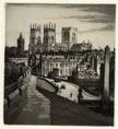 YORK. ORIGINAL ETCHING by CYRIL H BARRAUD