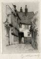 MERMAID INN, RYE, KENT. ORIGINAL ETCHING by CYRIL H BARRAUD