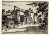 'HAZELWOOD' - PITMAN'S HOUSE, BATHWICK. ORIGINAL ETCHING by CYRIL H BARRAUD