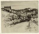 WOTTON UNDER EDGE, GLOUCESTERSHIRE. ORIGINAL ETCHING by CYRIL H BARRAUD