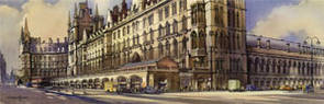 London, St Pancras Station by Claude Buckle